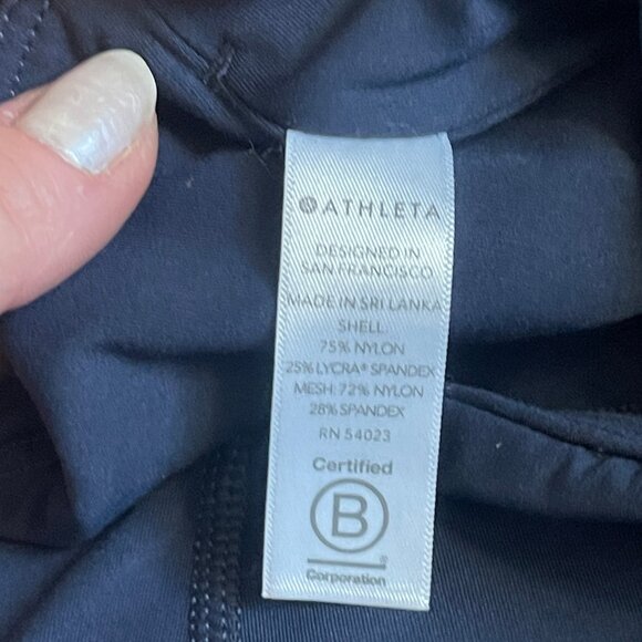 Athleta Lightening 7/8 Tight in Supersonic Navy, Size Medium - Picture 9 of 15